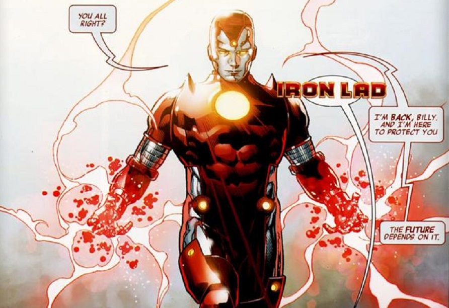Iron Lad, returning to his friends in Young Avengers.