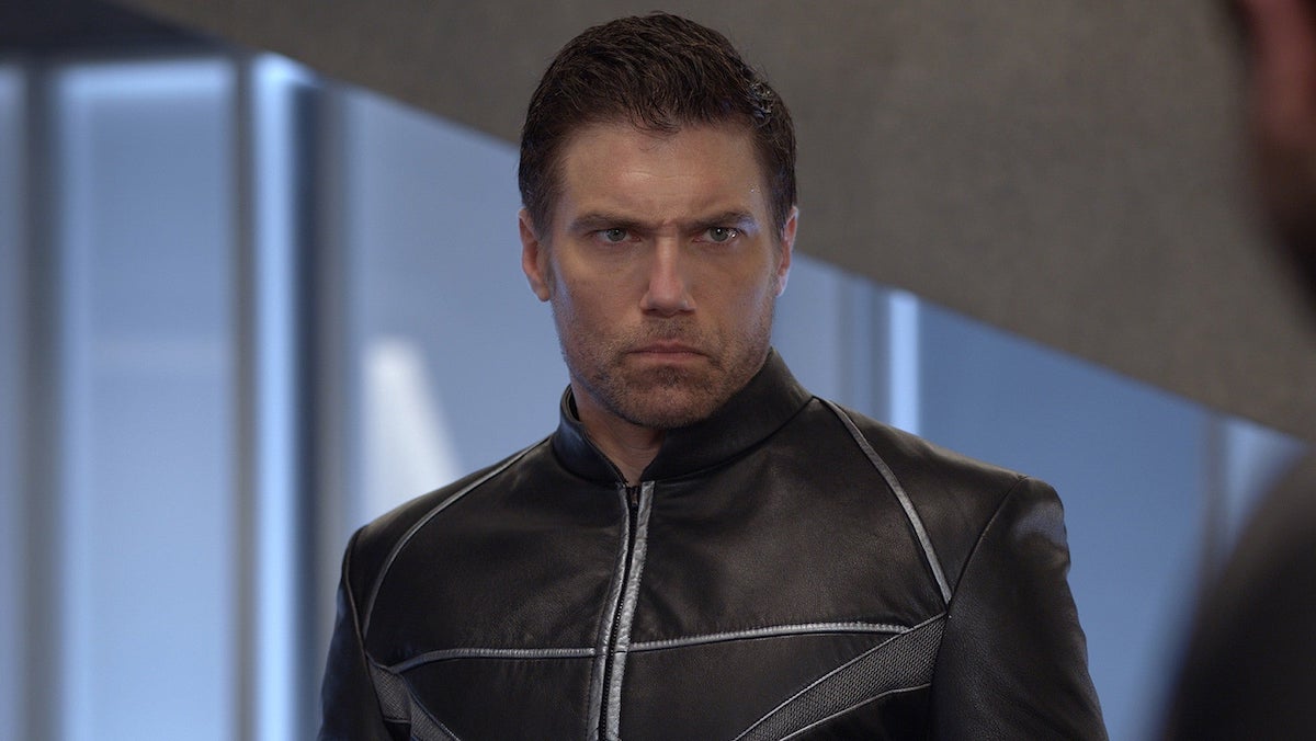 Anson Mount as Black Bolt on Marvel's Inhumans. He made a surprise return as a member of the MCU Illuminati.