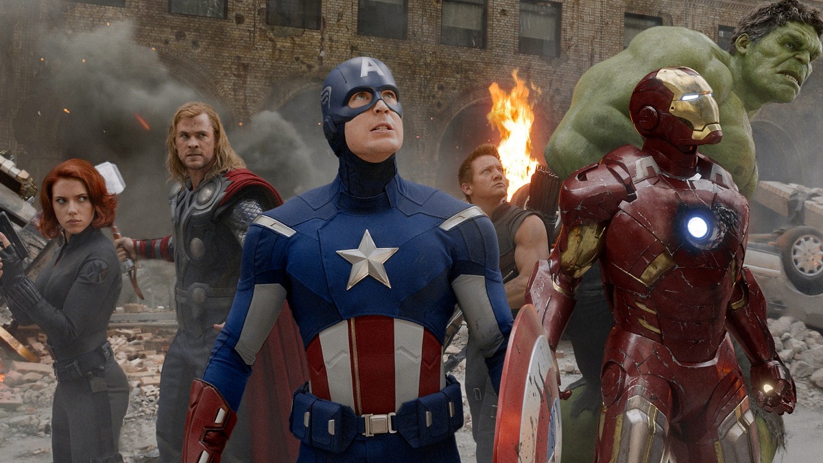 The original 2012 MCU lineup of the Avengers.