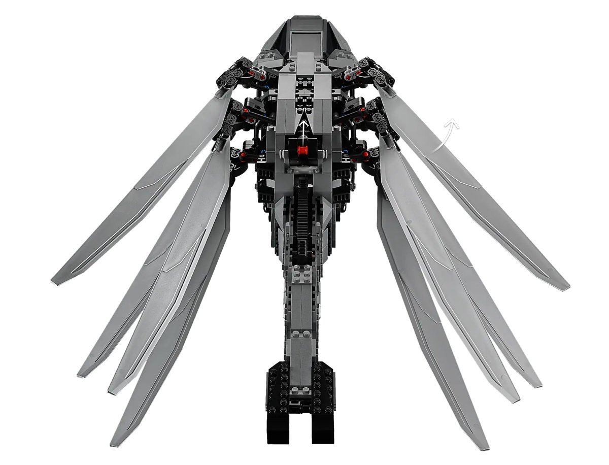 Atreides Royal Ornithopter LEGO set above view.n