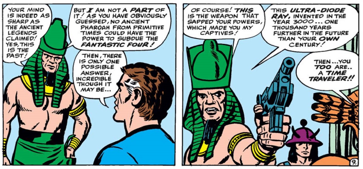 Kang's first appearance in Fantastic Four #19, as Rama-Tut, Egyptian ruler.