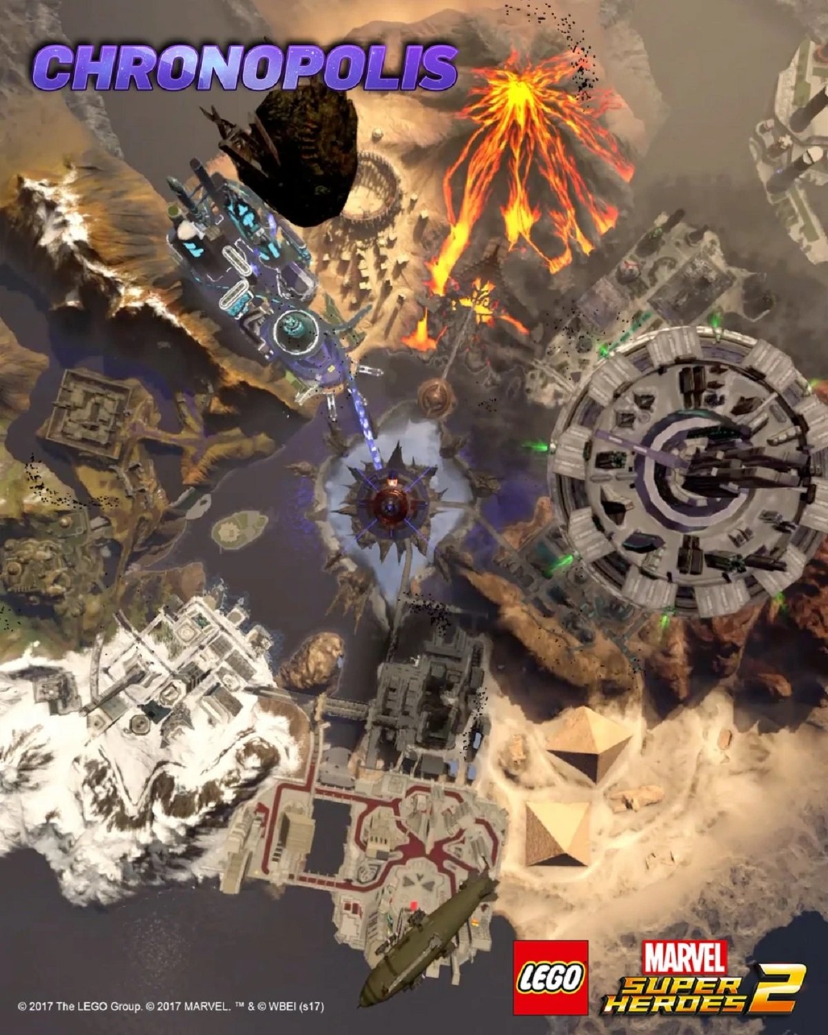 Map of Chronopolis, from LEGO Marvel Super-Heroes 2.