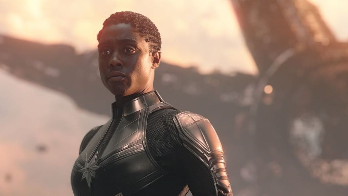 Monica Rambeau as Captain Marvel one of the MCU's Iluminati members from Doctor Strange 2 in the Multiverse of Madness